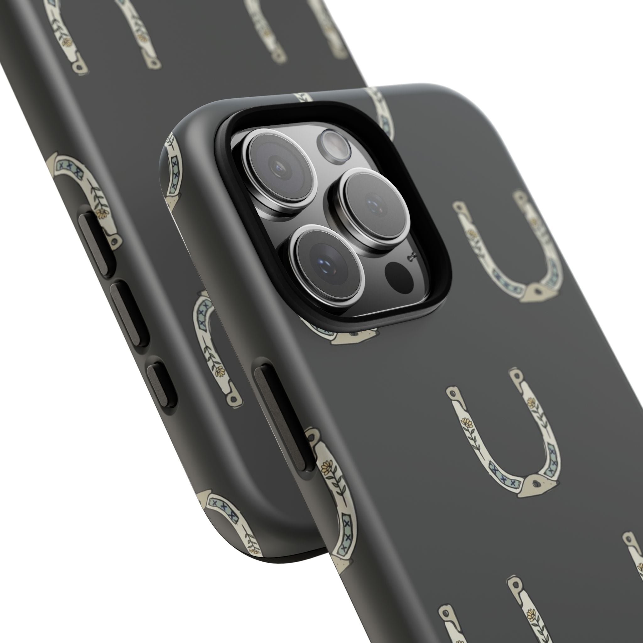 Lucky Horseshoe  — Lucky Rustic Grey iPhone Cover