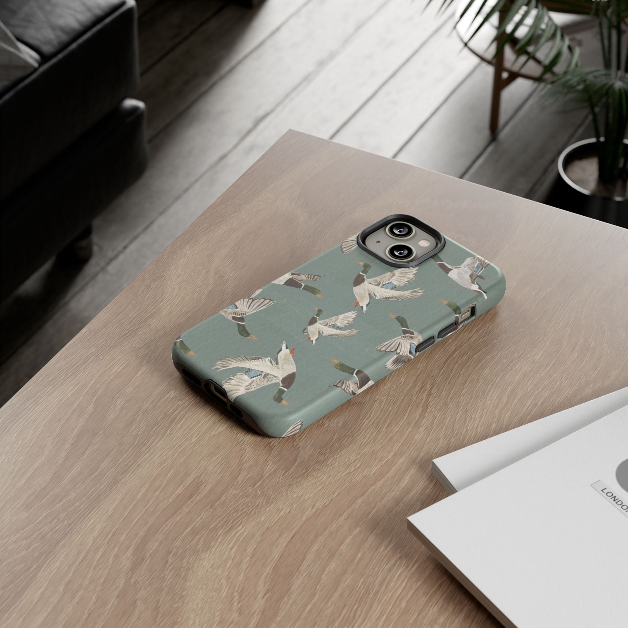 Mallard Ducks Pattern — Protective Bird Print iPhone Cover