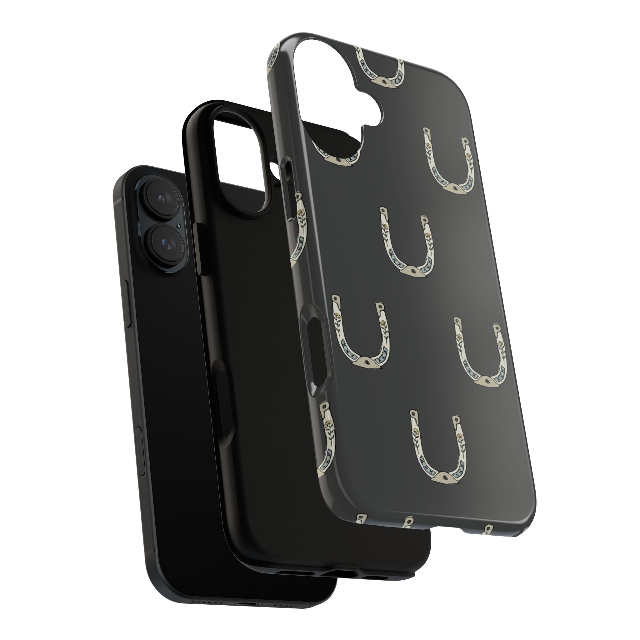 Lucky Horseshoe  — Lucky Rustic Grey iPhone Cover