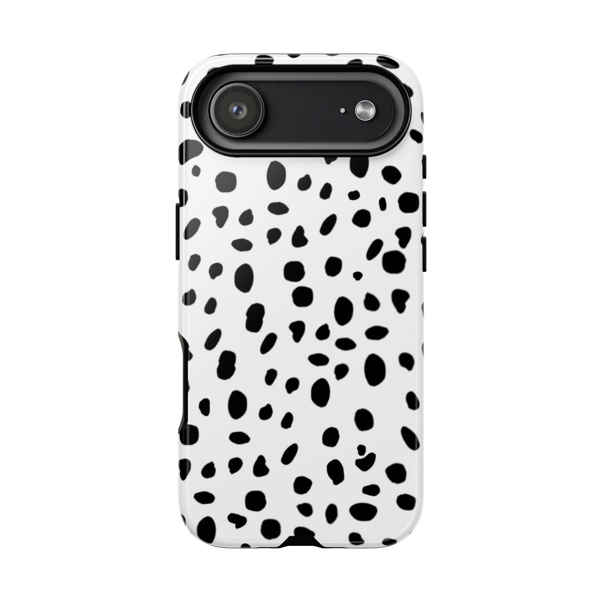 Dalmatian Spot Tough Phone Case — Black & White Protective Cover
