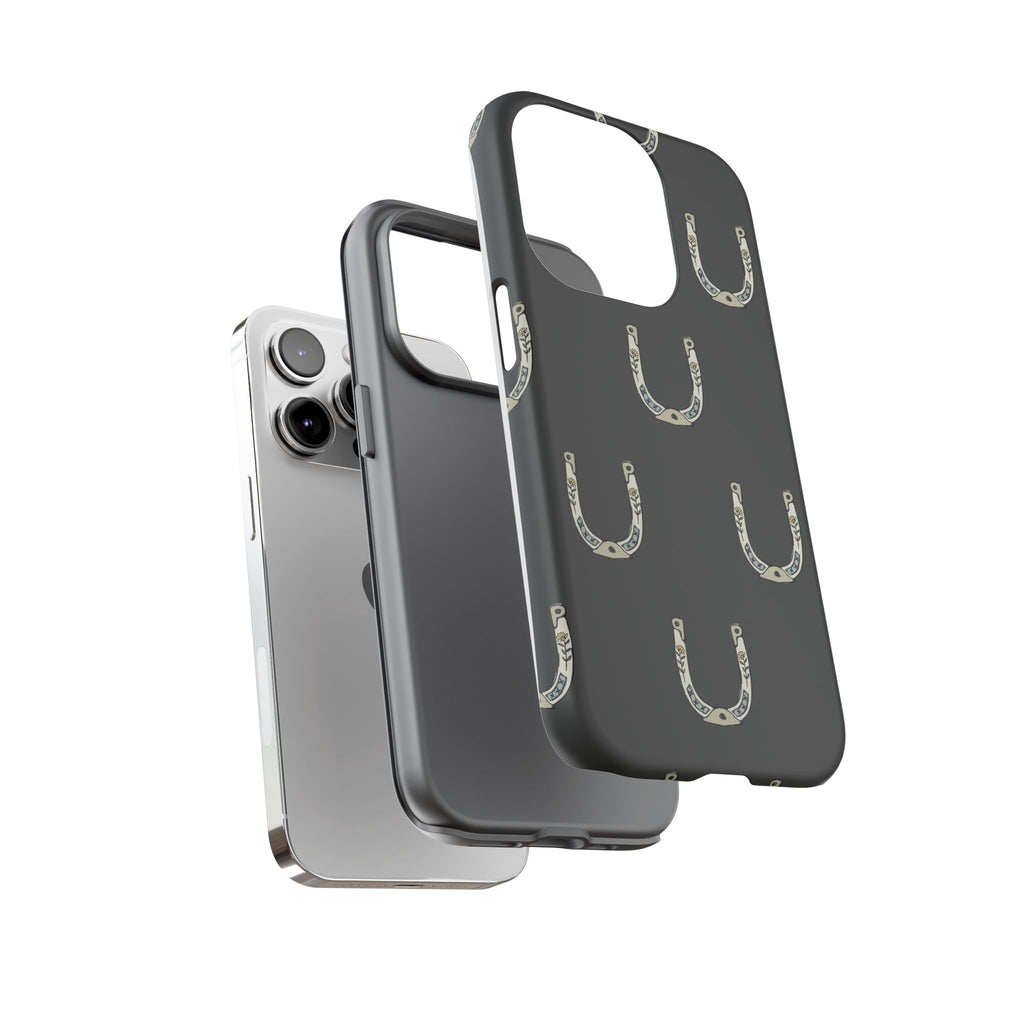 Lucky Horseshoe  — Lucky Rustic Grey iPhone Cover