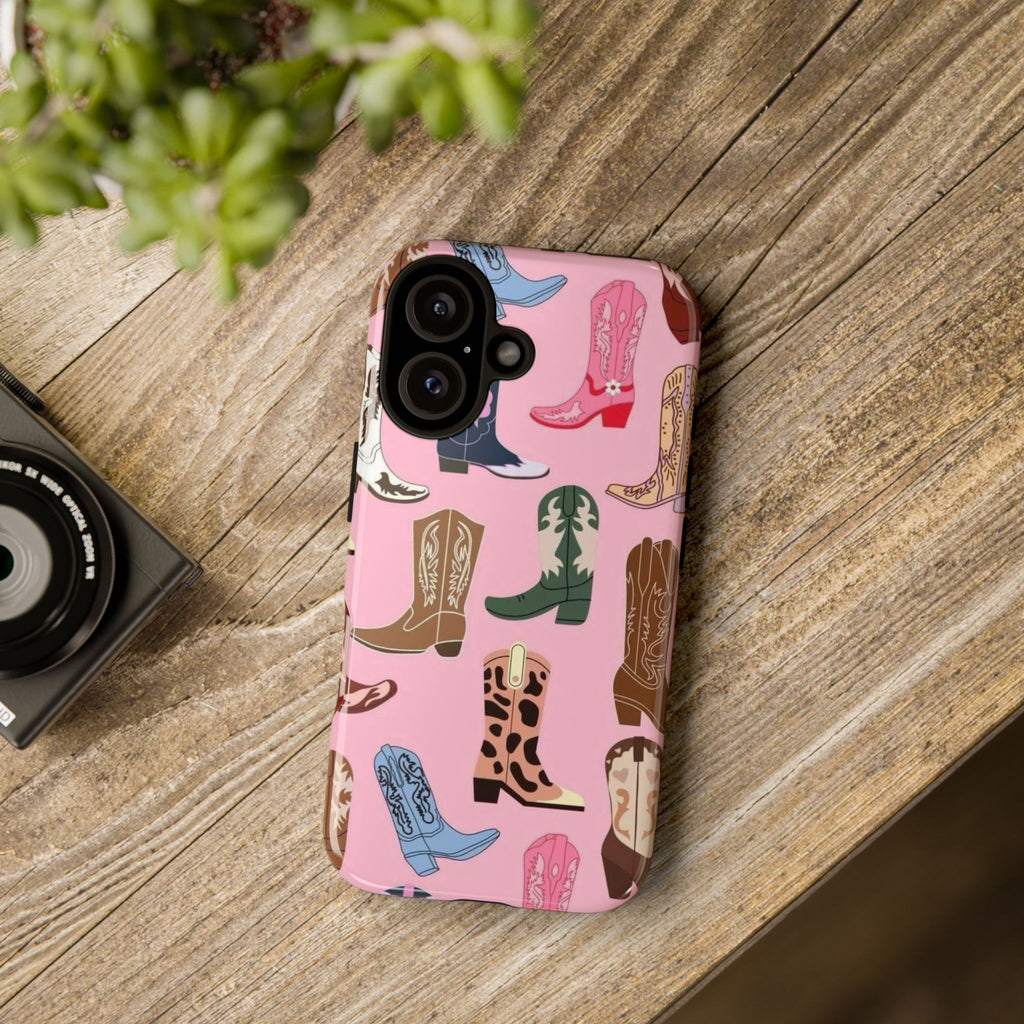 Pink Cowboy Boots  — Pink Western Boot iPhone Case