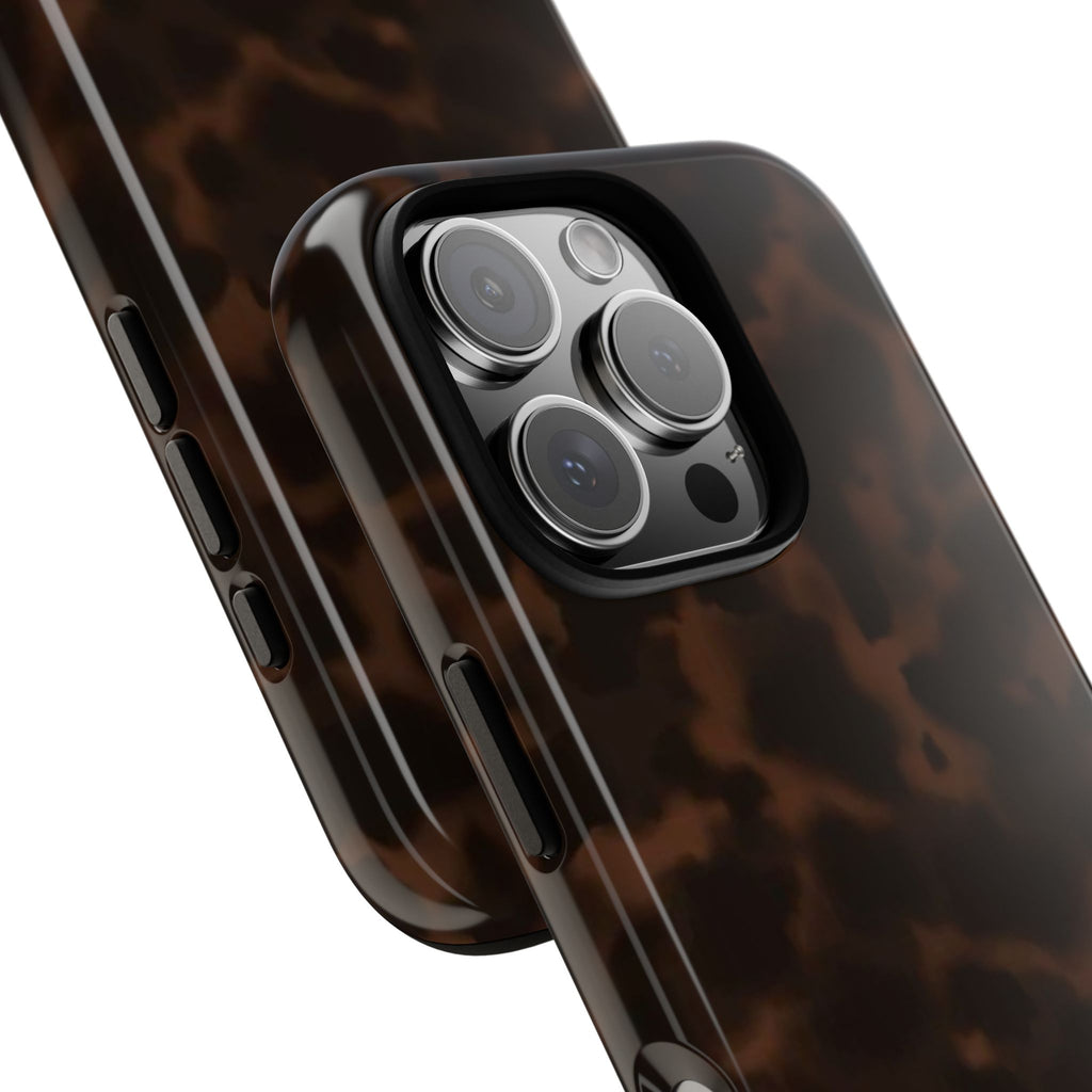 Tortie Brown — Dark Tortoiseshell Protective Cover