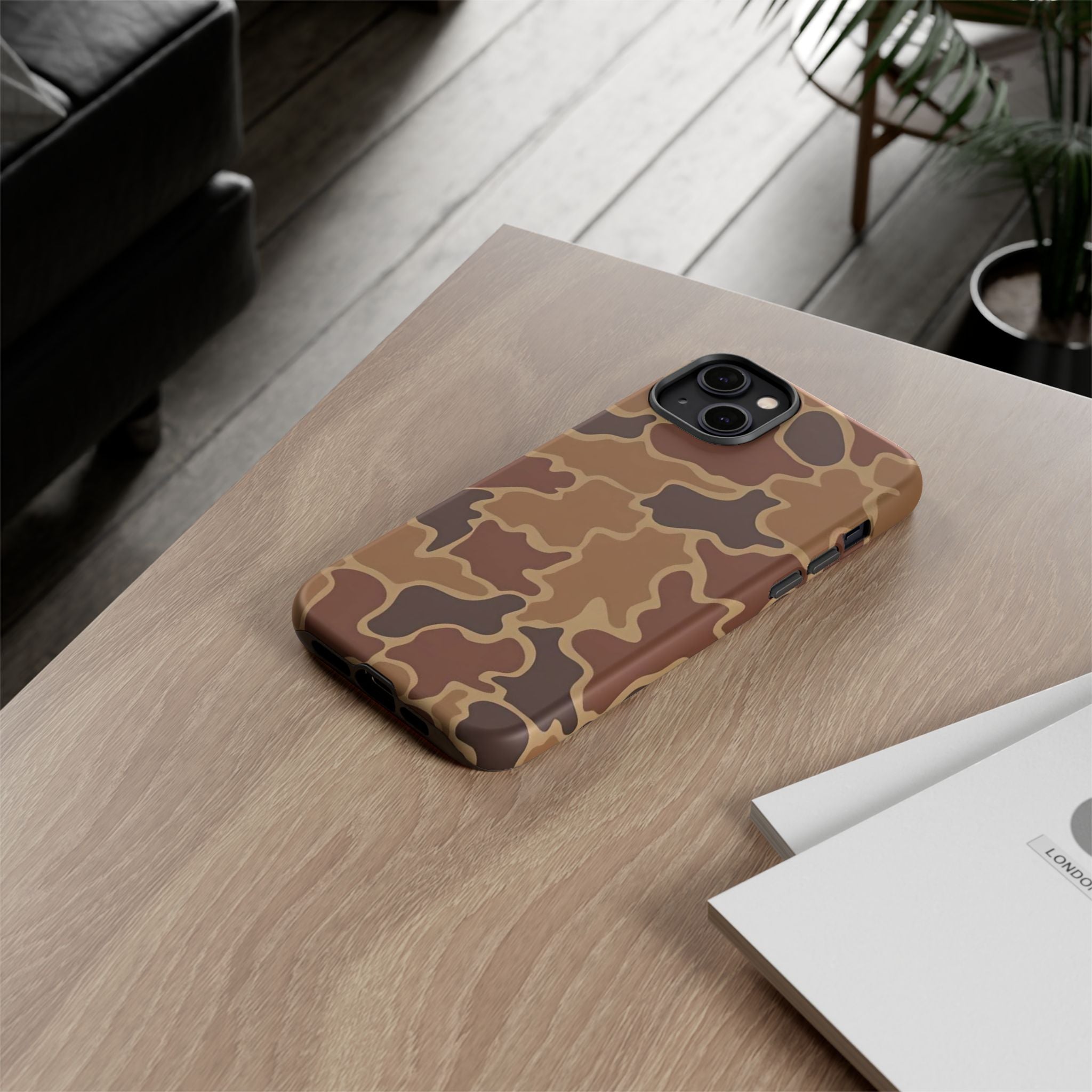 Hunter Brown Camo Print— Brown Camo Protective Cover
