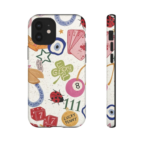 Lucky Charm Phone Case — 'Lucky Girl' Sticker Collage Design