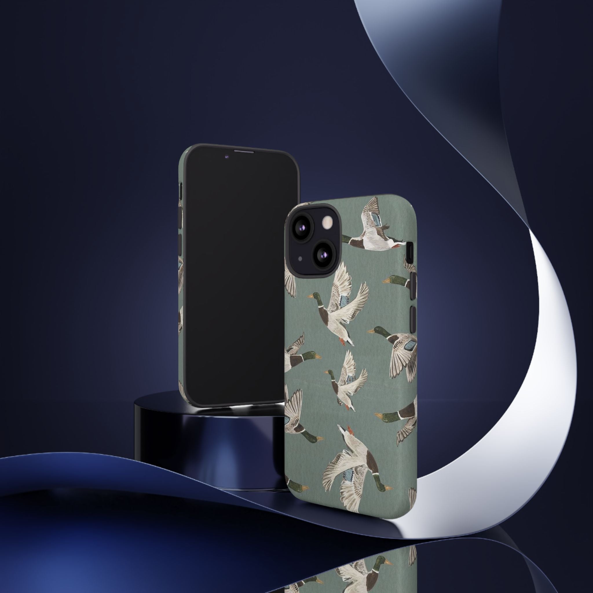Mallard Ducks Pattern — Protective Bird Print iPhone Cover