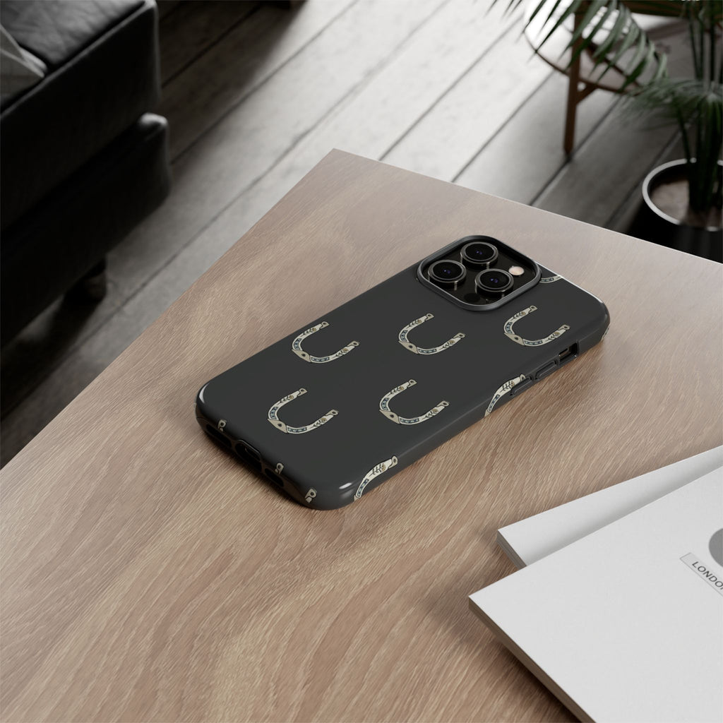 Lucky Horseshoe  — Lucky Rustic Grey iPhone Cover
