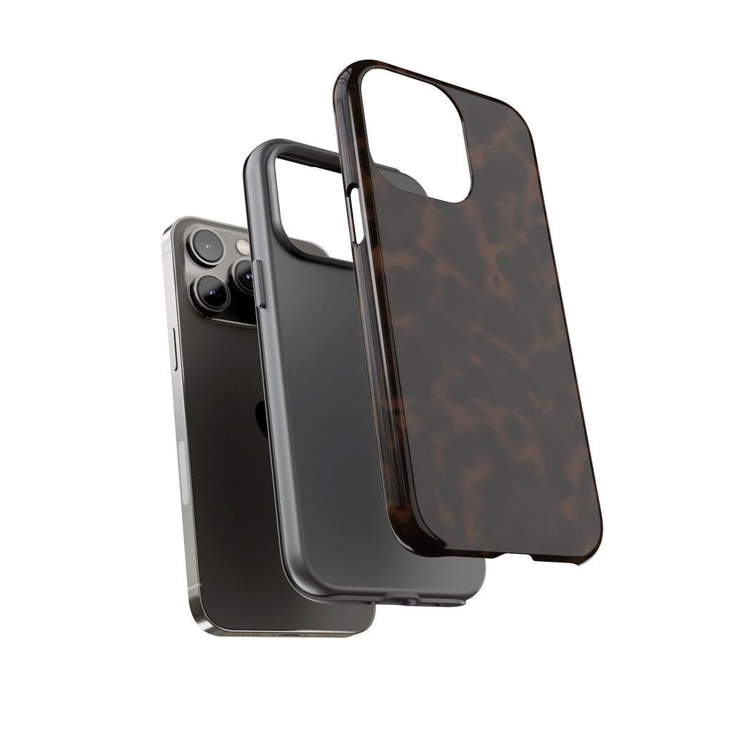 Tortie Brown — Dark Tortoiseshell Protective Cover