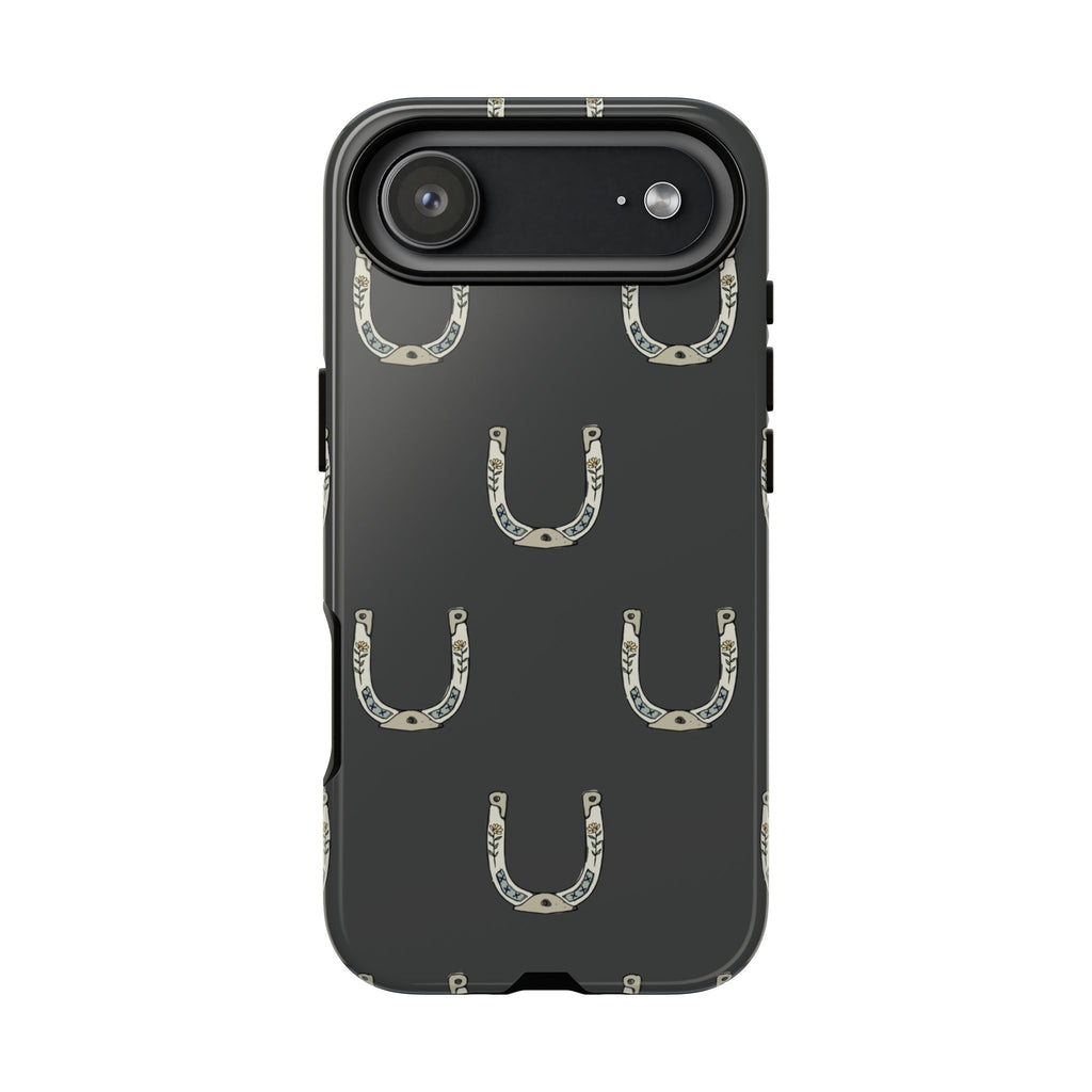 Lucky Horseshoe  — Lucky Rustic Grey iPhone Cover