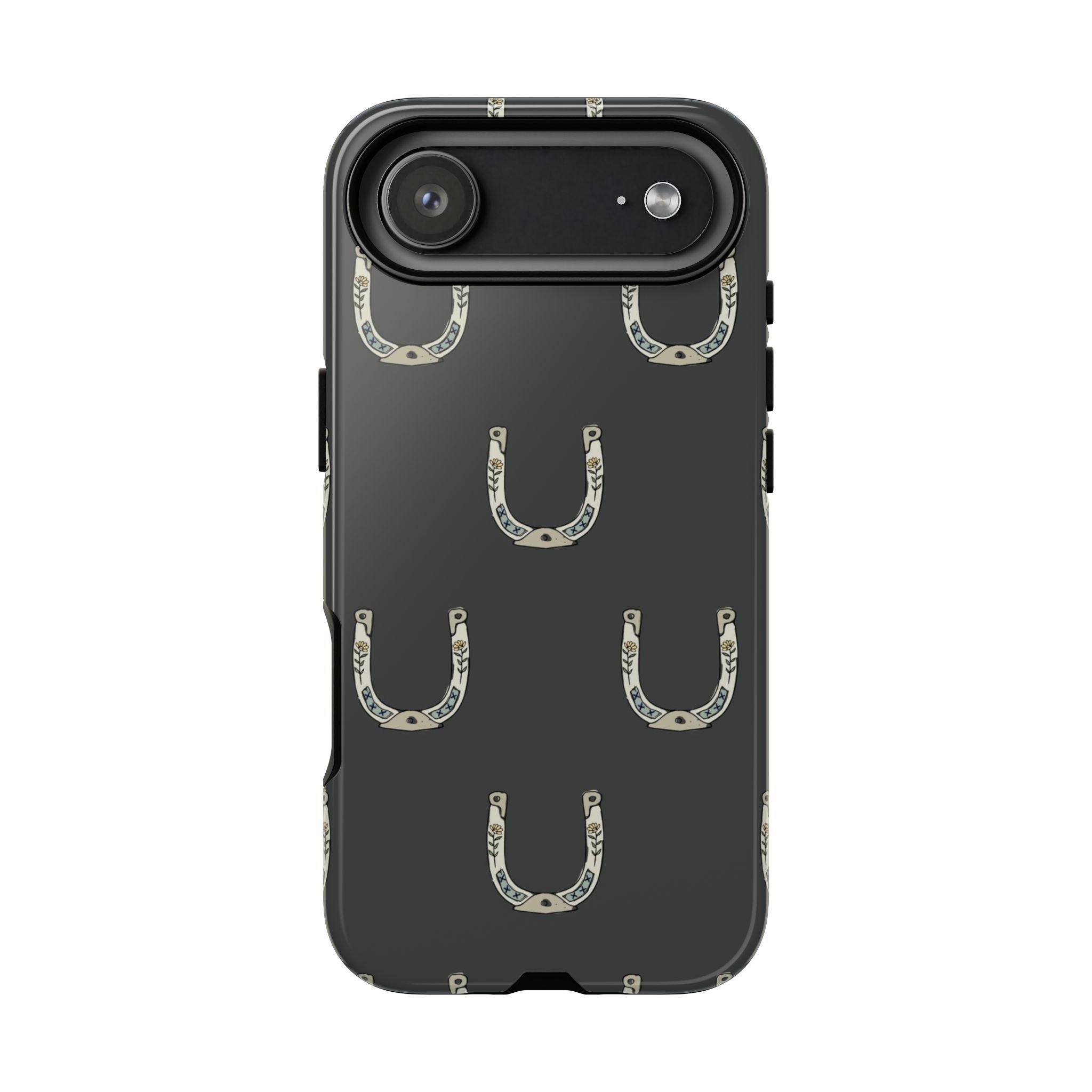 Lucky Horseshoe  — Lucky Rustic Grey iPhone Cover