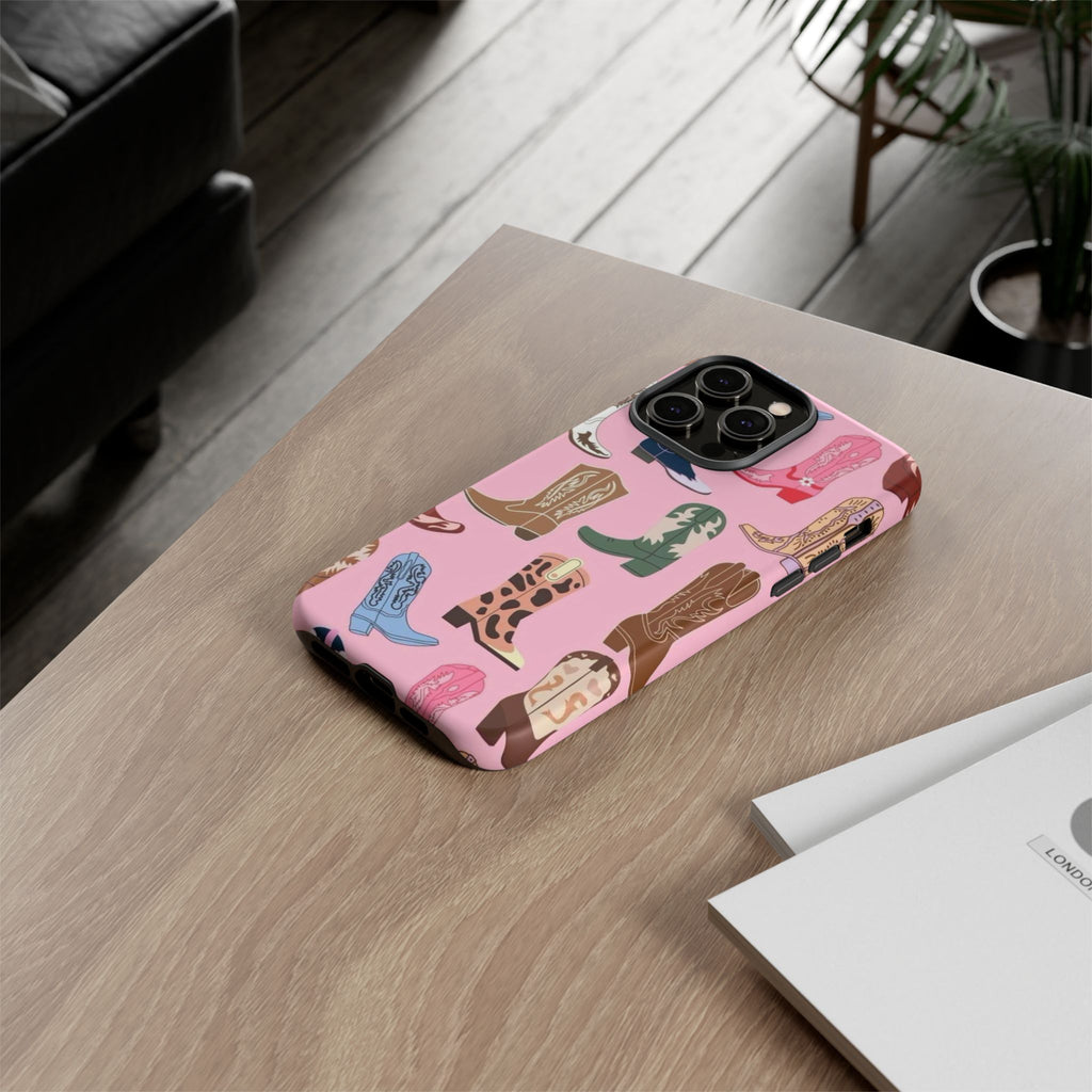 Pink Cowboy Boots  — Pink Western Boot iPhone Case