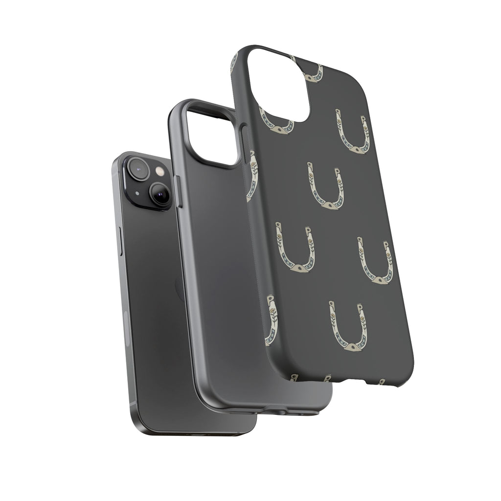 Lucky Horseshoe  — Lucky Rustic Grey iPhone Cover