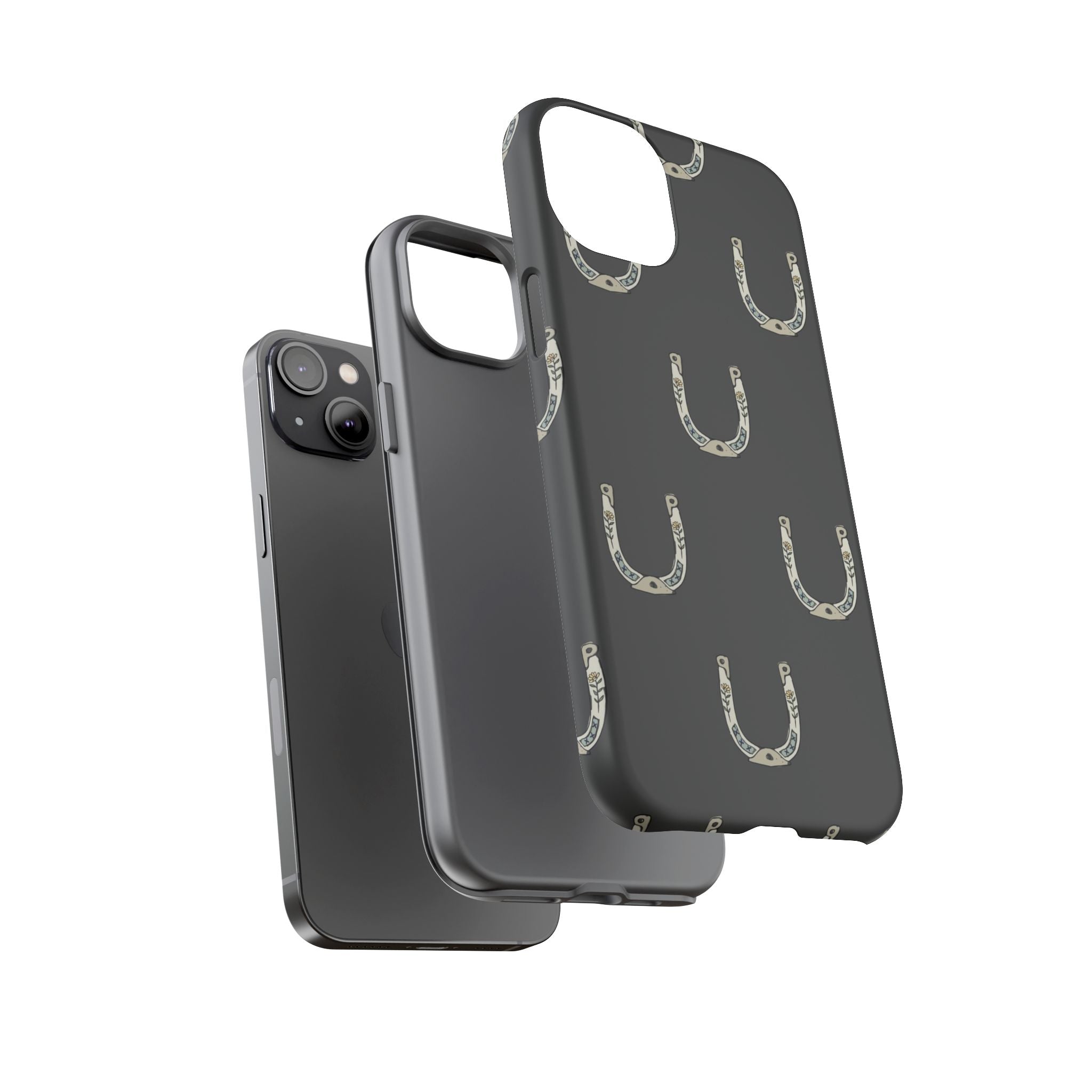 Lucky Horseshoe  — Lucky Rustic Grey iPhone Cover