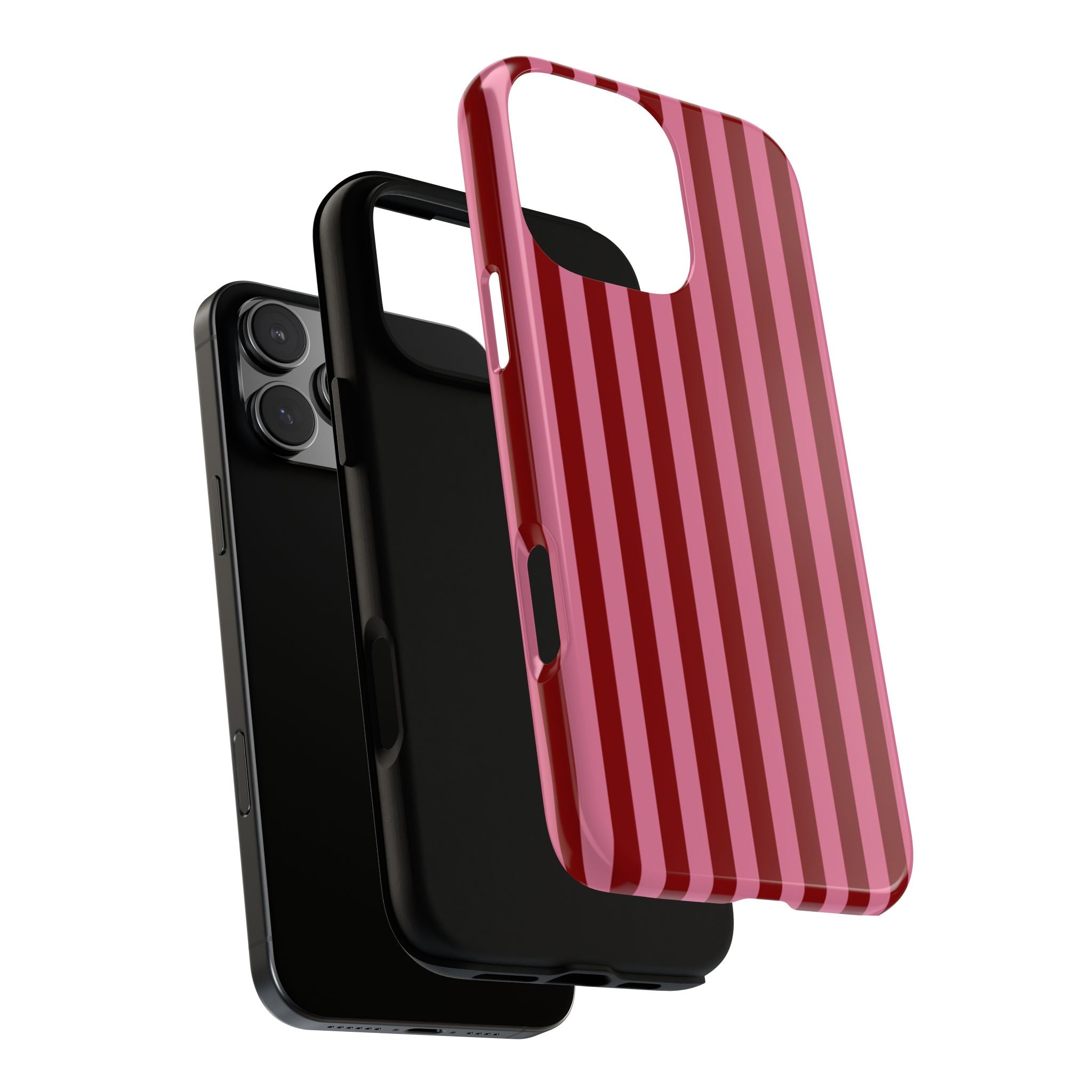 Ruby Red Stripes Case | Tough Phone Case