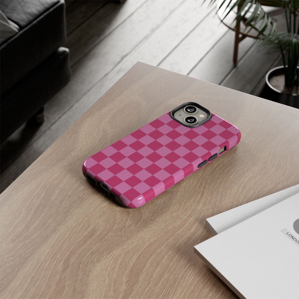 Barbie Pink Checkers - Durable Protective iPhone Cover