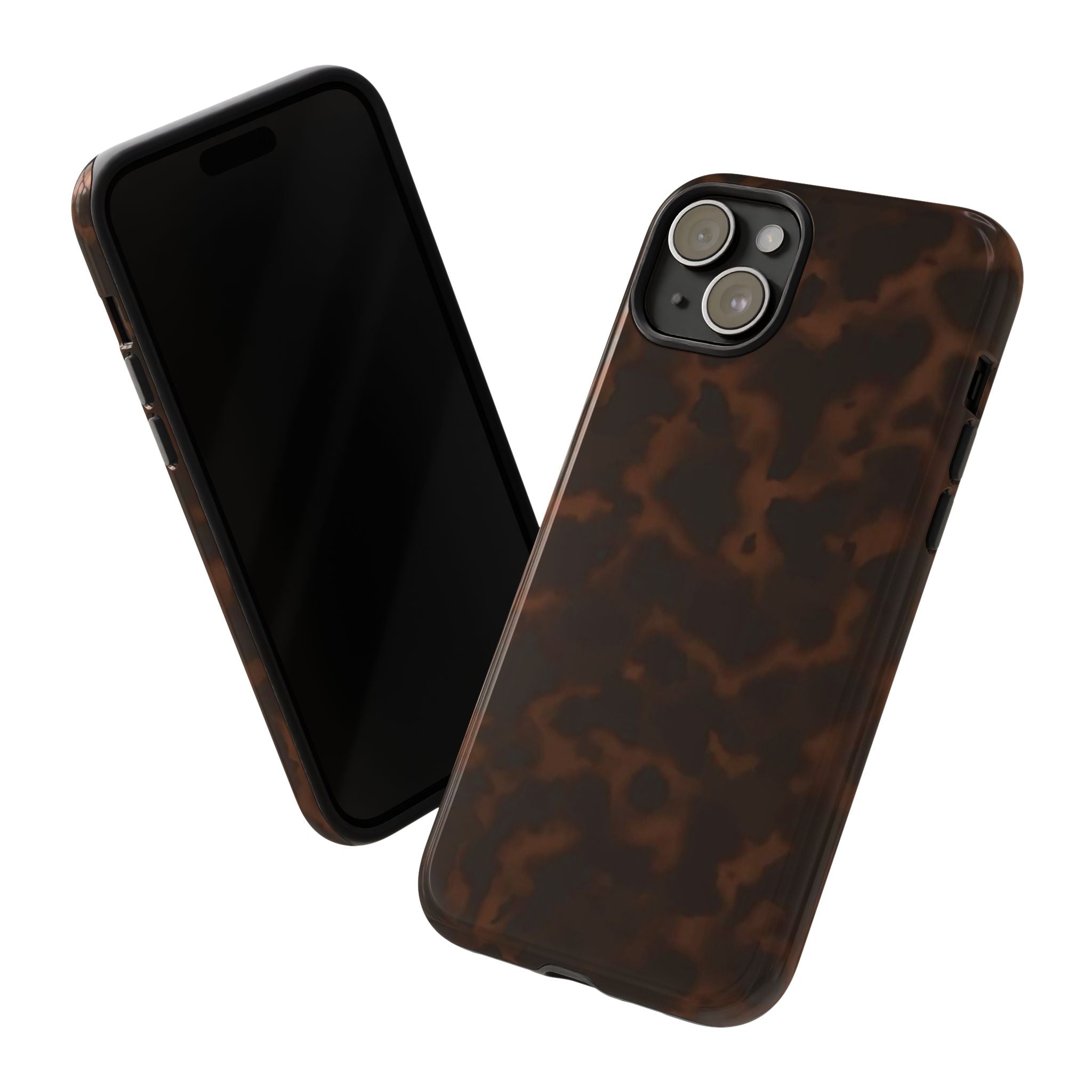Tortie Brown — Dark Tortoiseshell Protective Cover