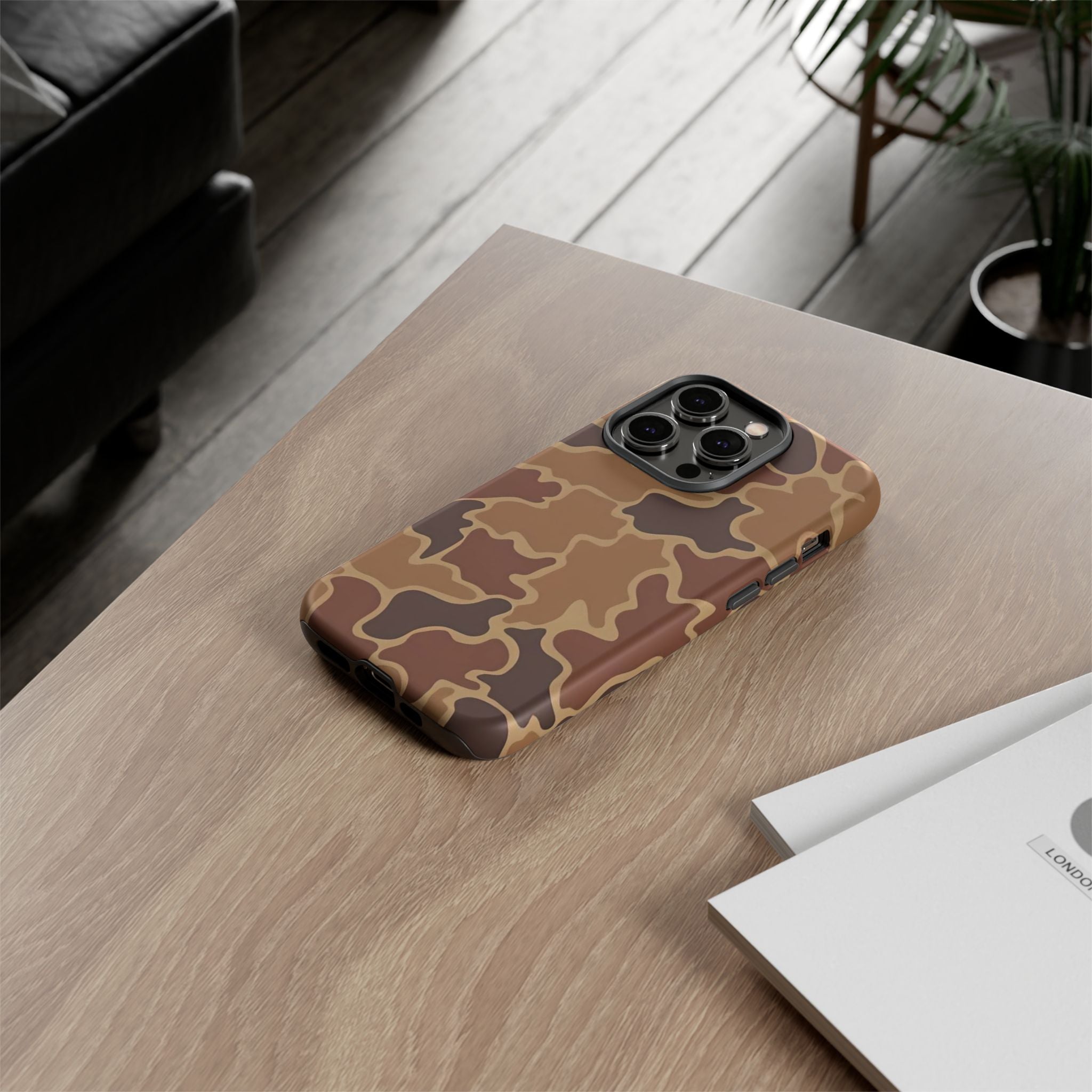 Hunter Brown Camo Print— Brown Camo Protective Cover