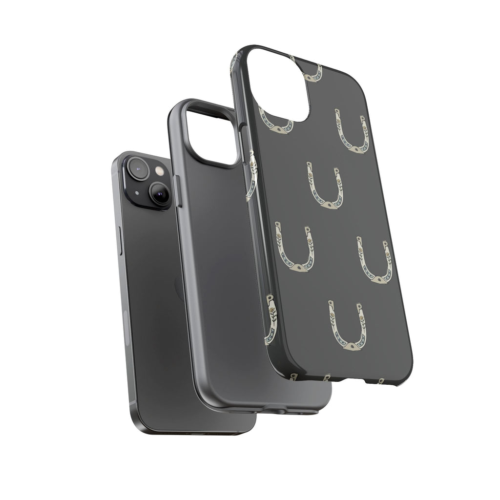 Lucky Horseshoe  — Lucky Rustic Grey iPhone Cover