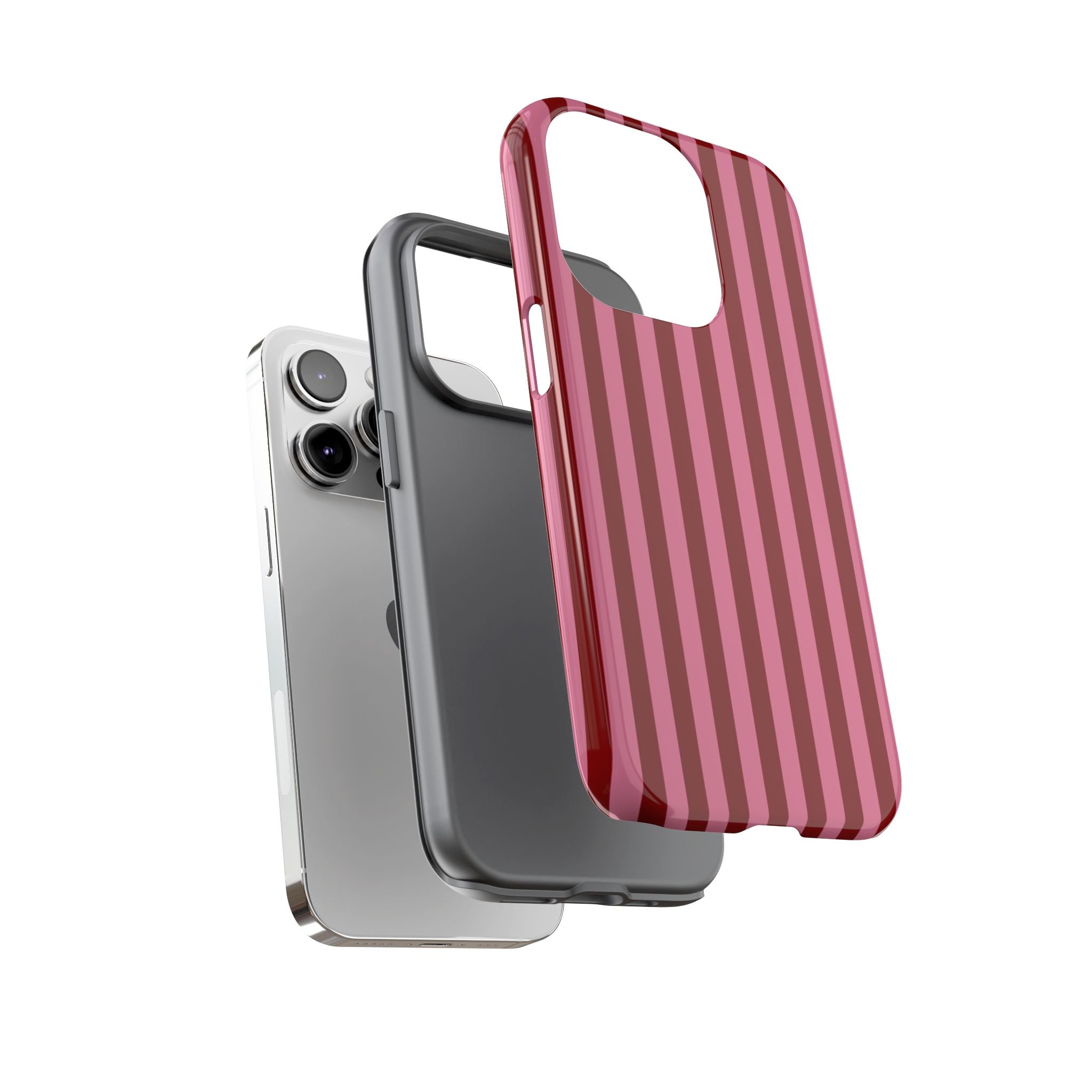Ruby Red Stripes Case | Tough Phone Case