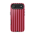 Ruby Red Stripes Case | Tough Phone Case