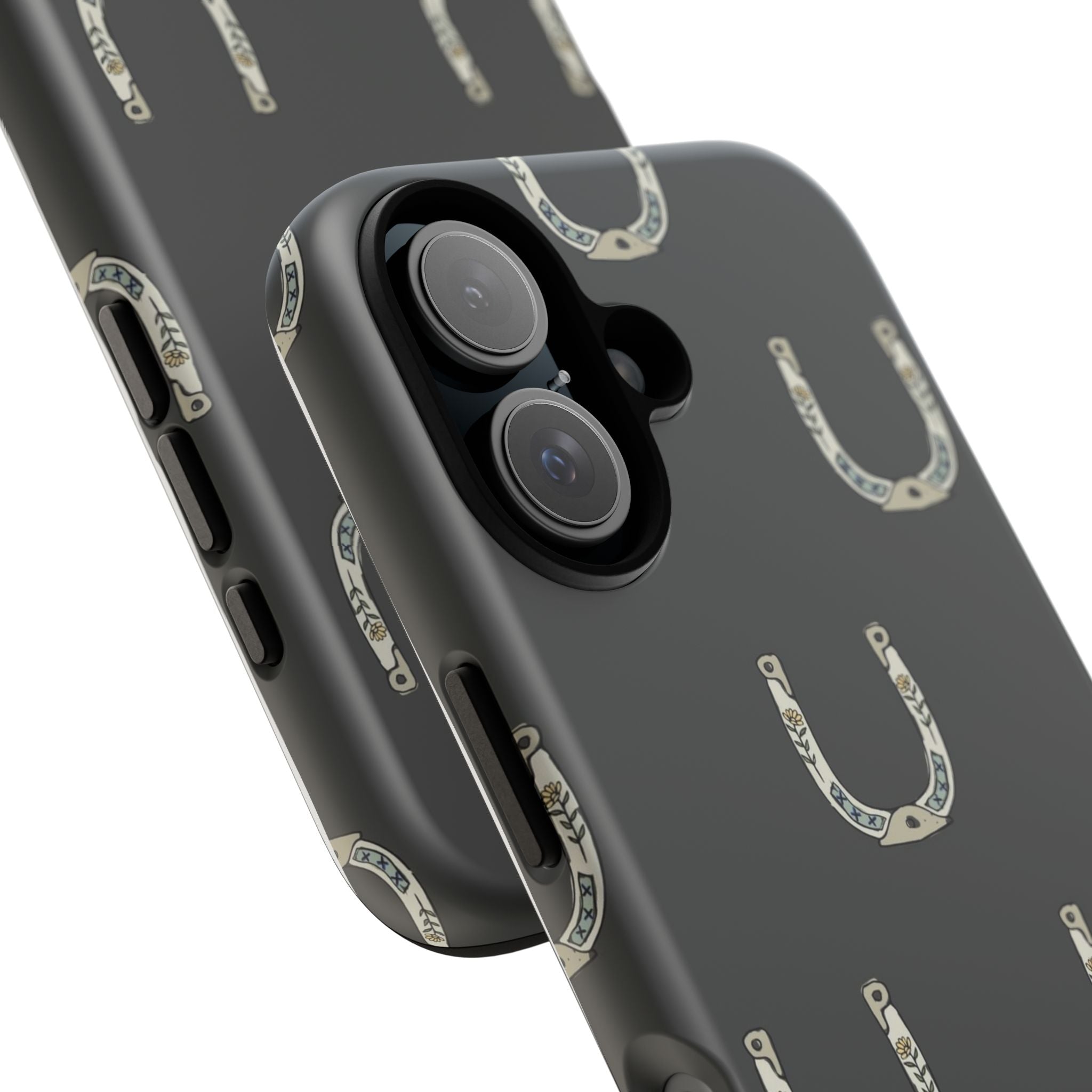 Lucky Horseshoe  — Lucky Rustic Grey iPhone Cover