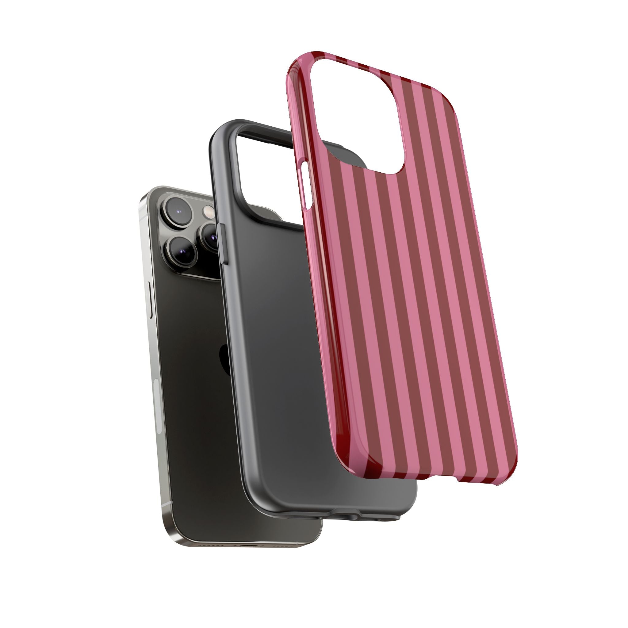 Ruby Red Stripes Case | Tough Phone Case