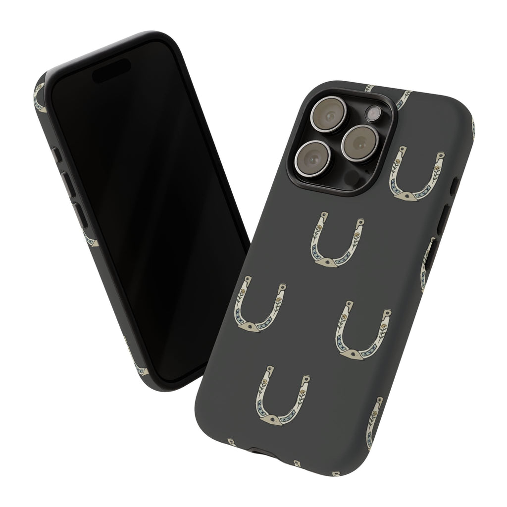 Lucky Horseshoe  — Lucky Rustic Grey iPhone Cover