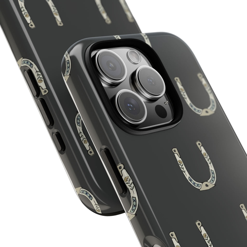 Lucky Horseshoe  — Lucky Rustic Grey iPhone Cover