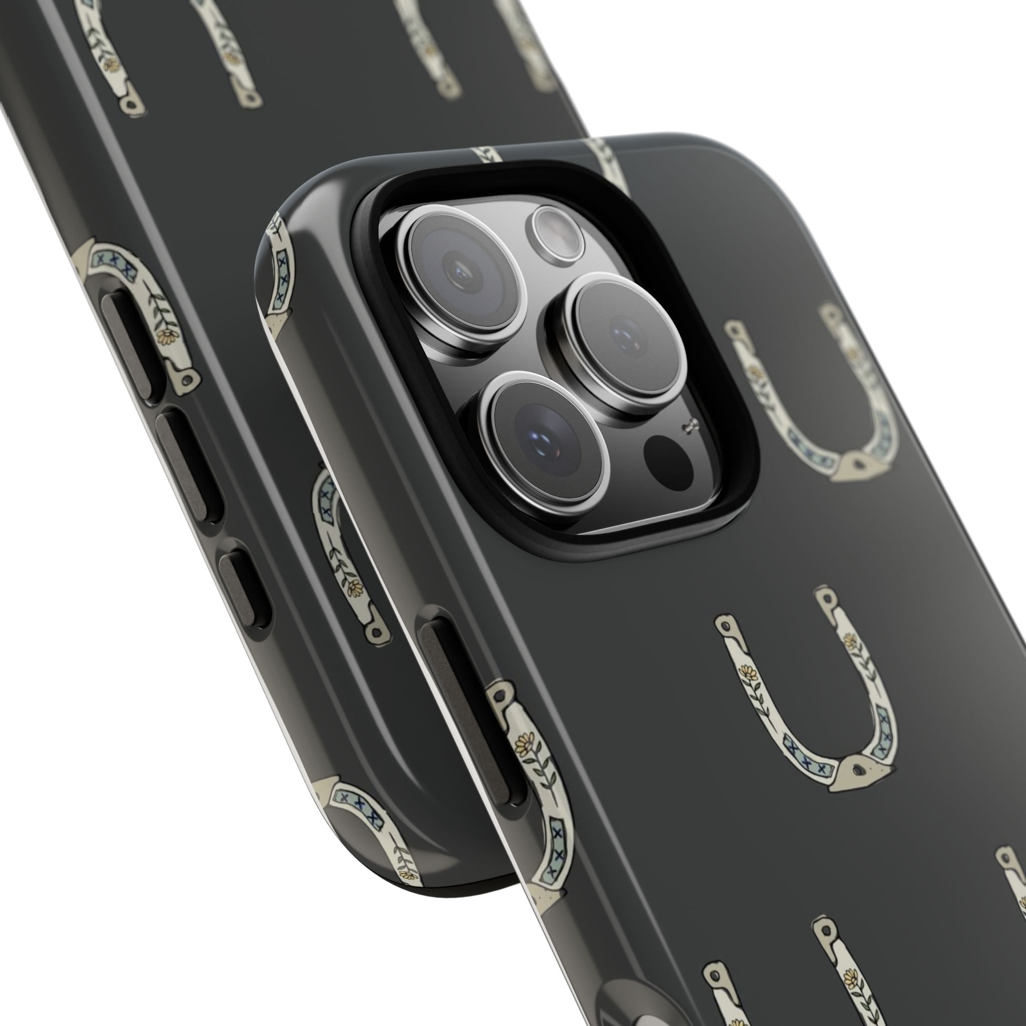 Lucky Horseshoe  — Lucky Rustic Grey iPhone Cover