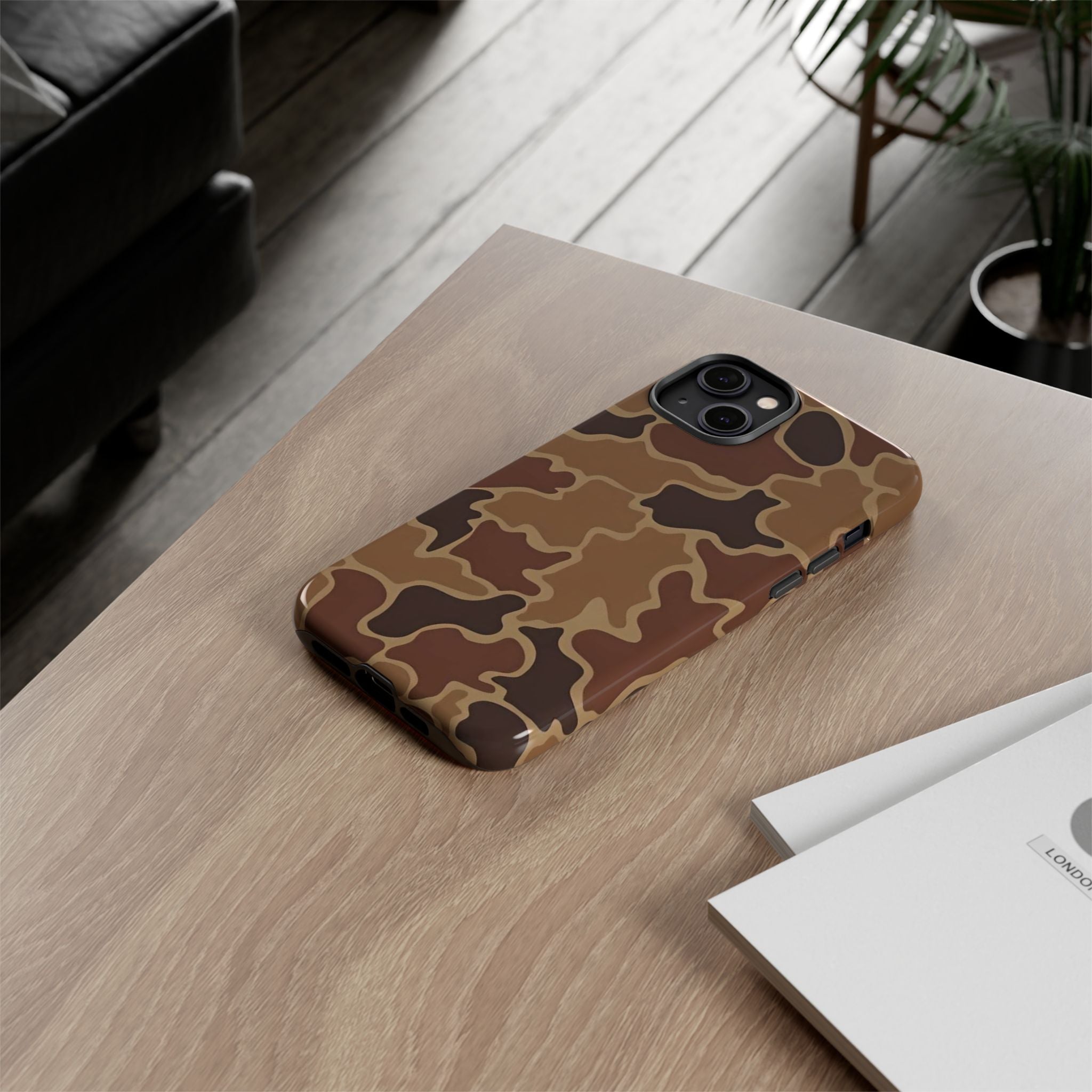 Hunter Brown Camo Print— Brown Camo Protective Cover