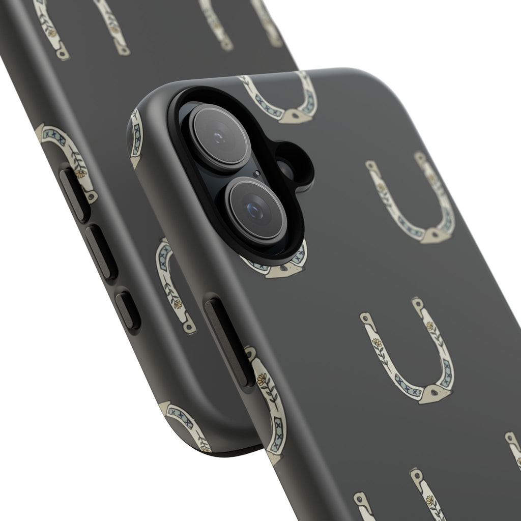 Lucky Horseshoe  — Lucky Rustic Grey iPhone Cover