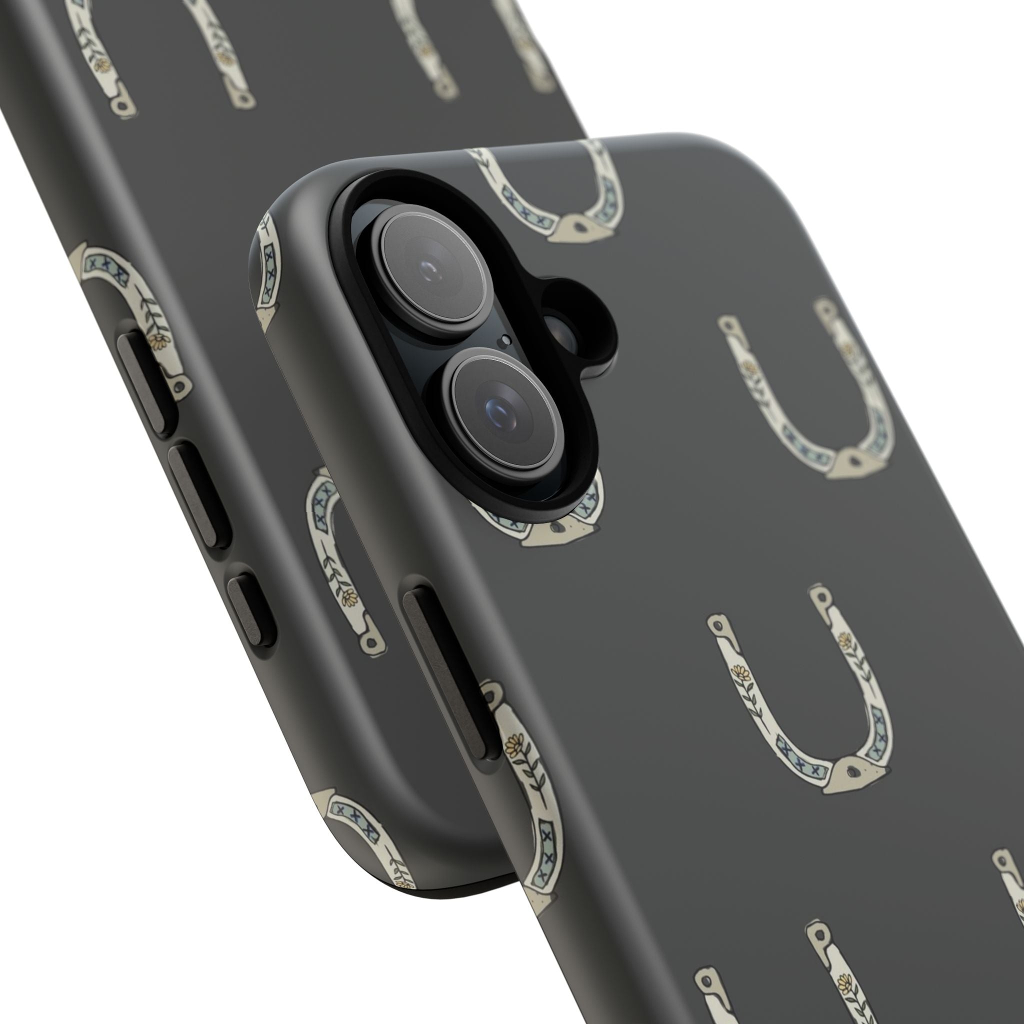Lucky Horseshoe  — Lucky Rustic Grey iPhone Cover