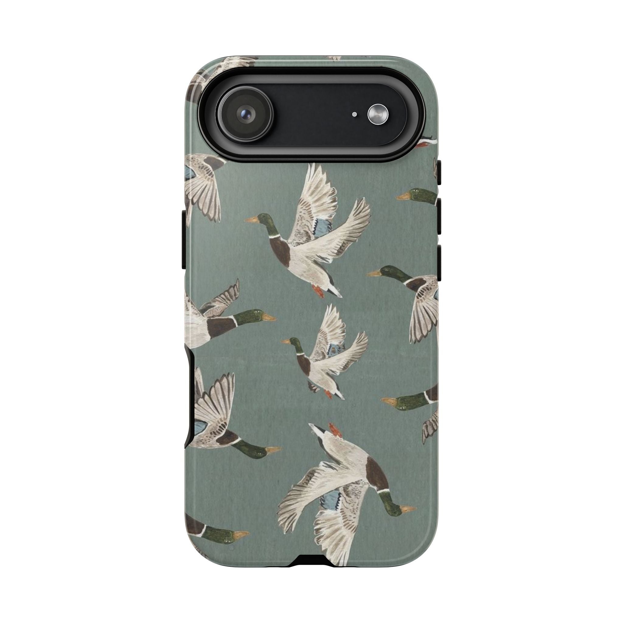 Mallard Ducks Pattern — Protective Bird Print iPhone Cover