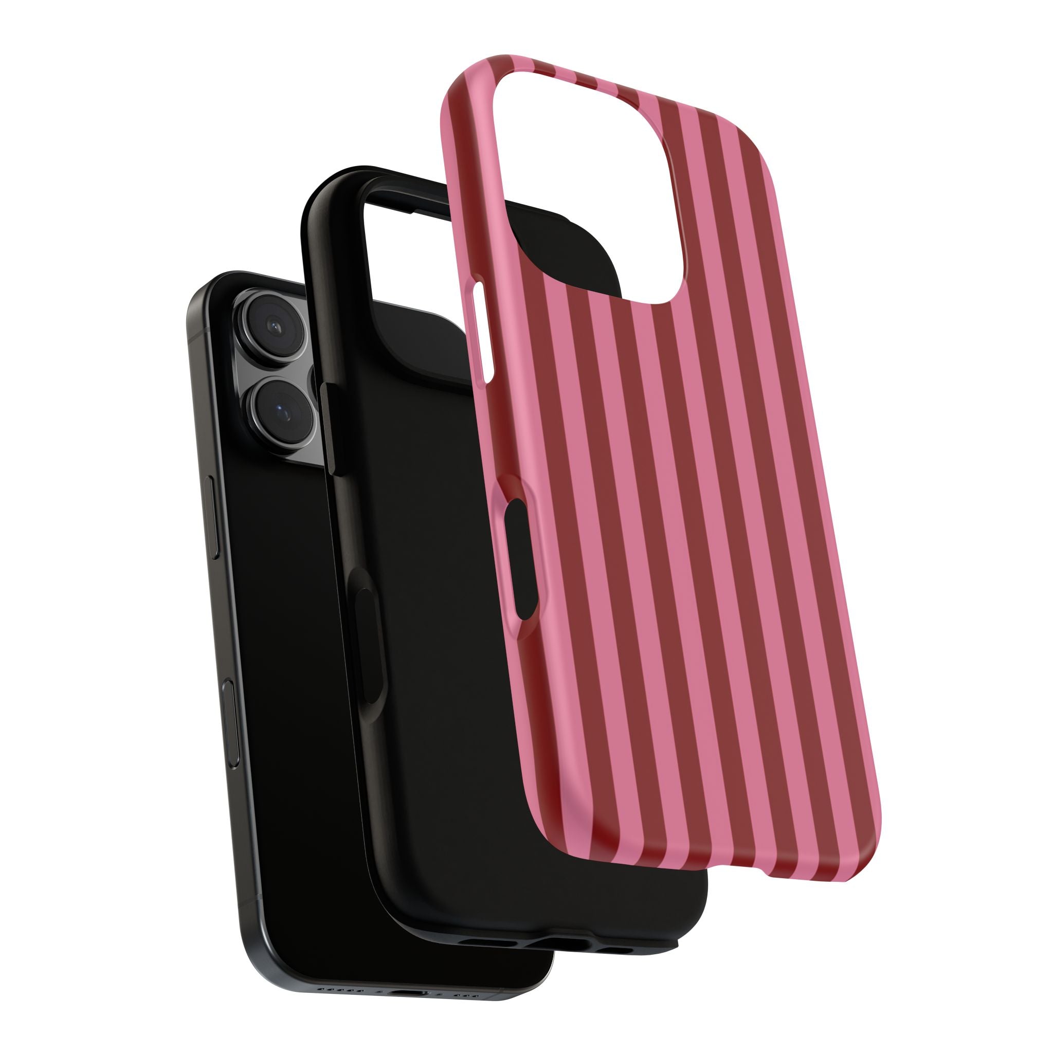 Ruby Red Stripes Case | Tough Phone Case