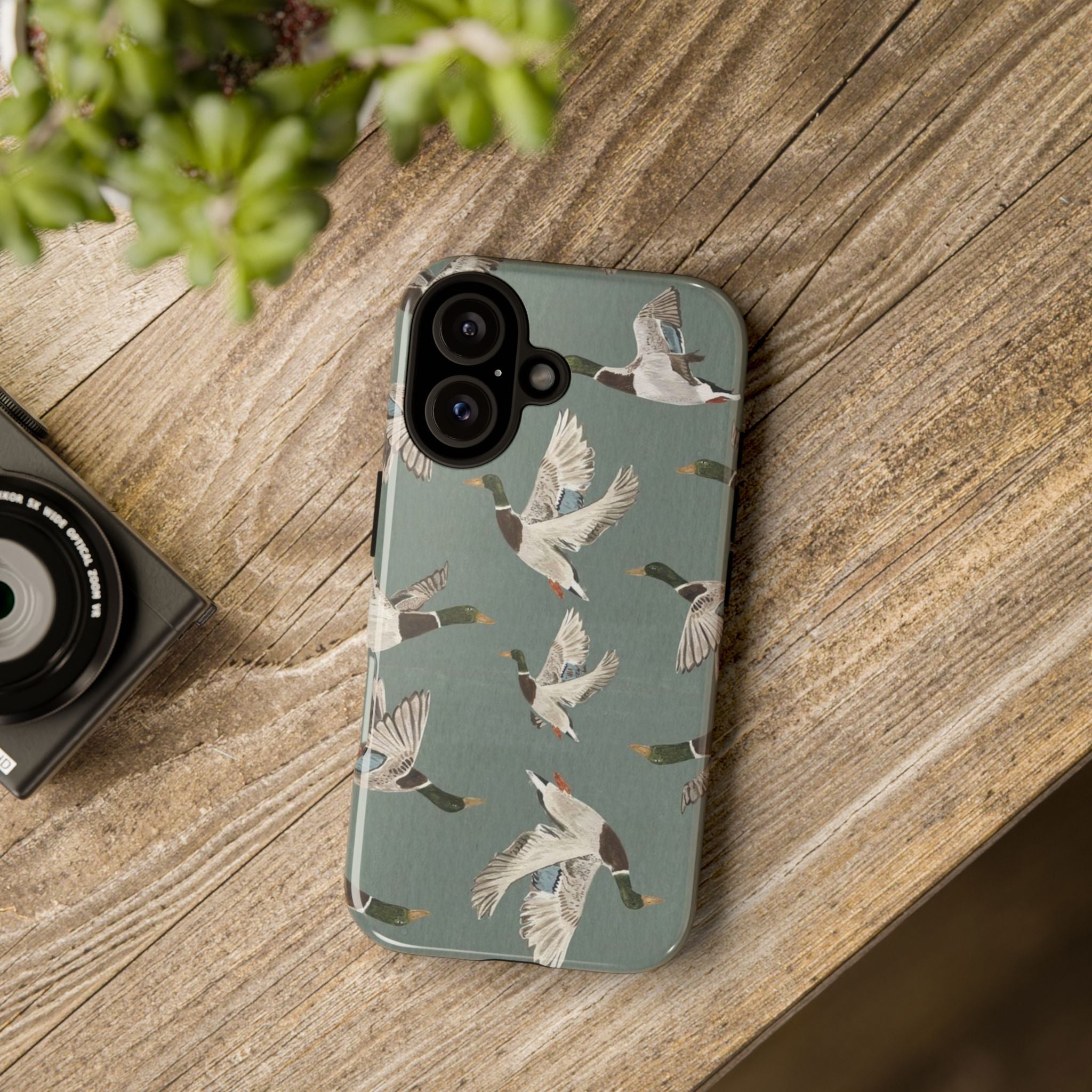 Mallard Ducks Pattern — Protective Bird Print iPhone Cover