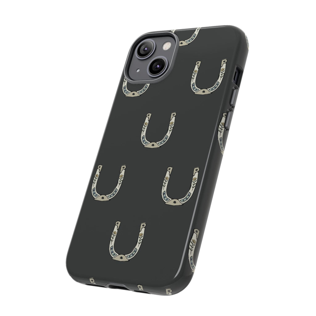 Lucky Horseshoe  — Lucky Rustic Grey iPhone Cover