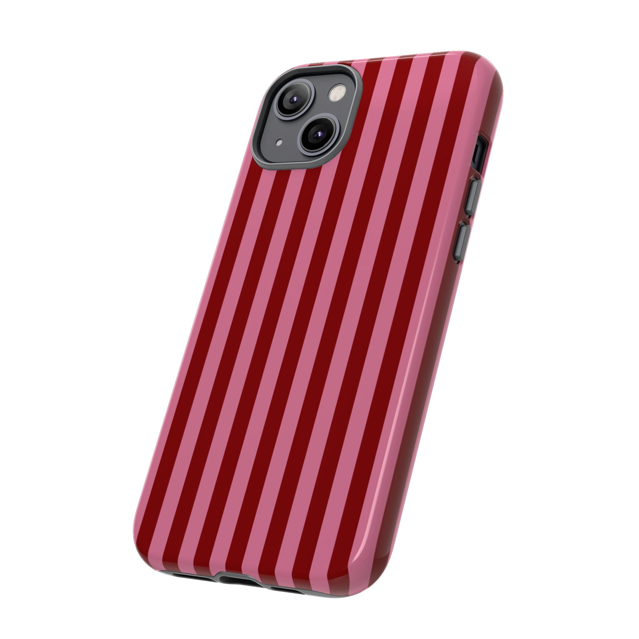 Ruby Red Stripes Case | Tough Phone Case