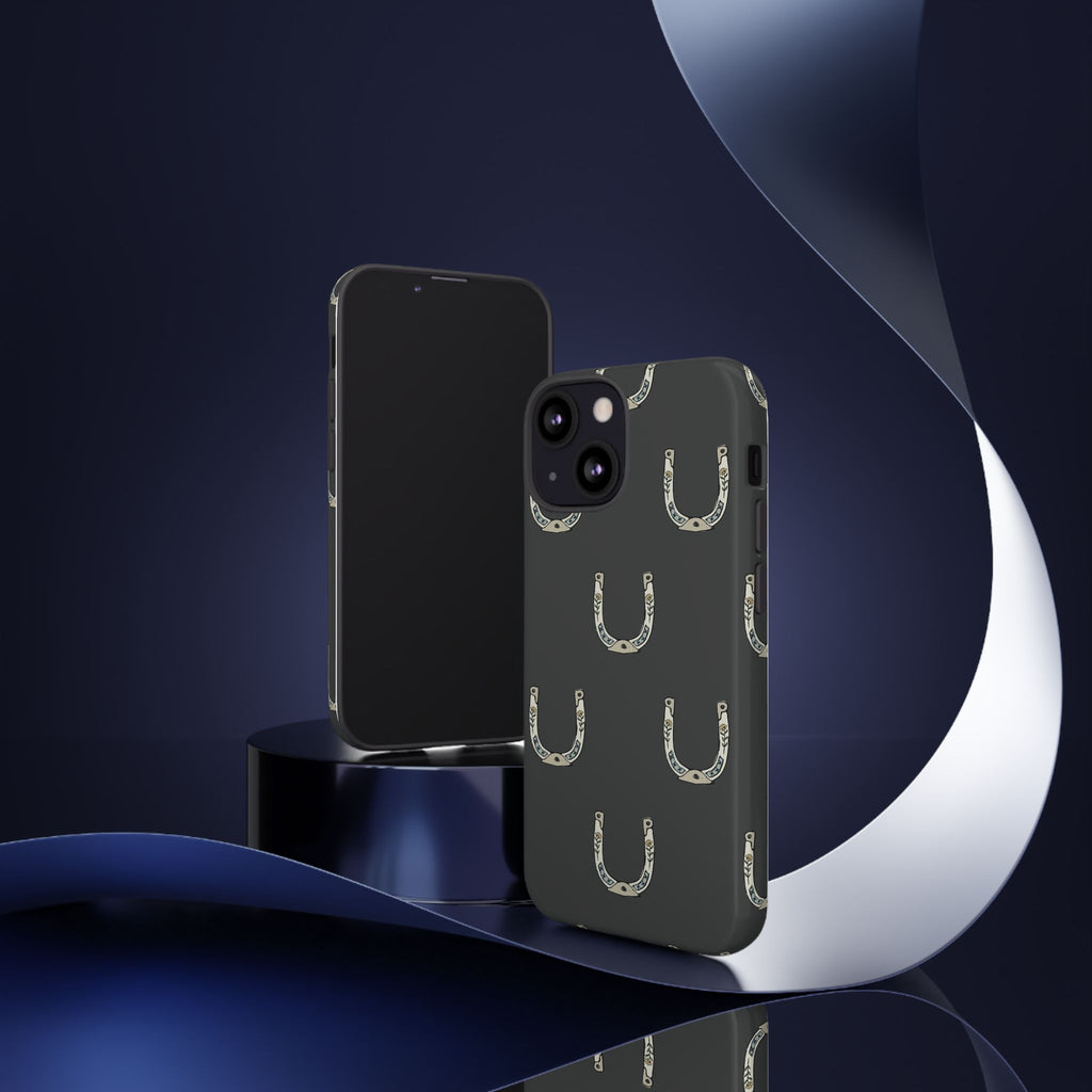 Lucky Horseshoe  — Lucky Rustic Grey iPhone Cover