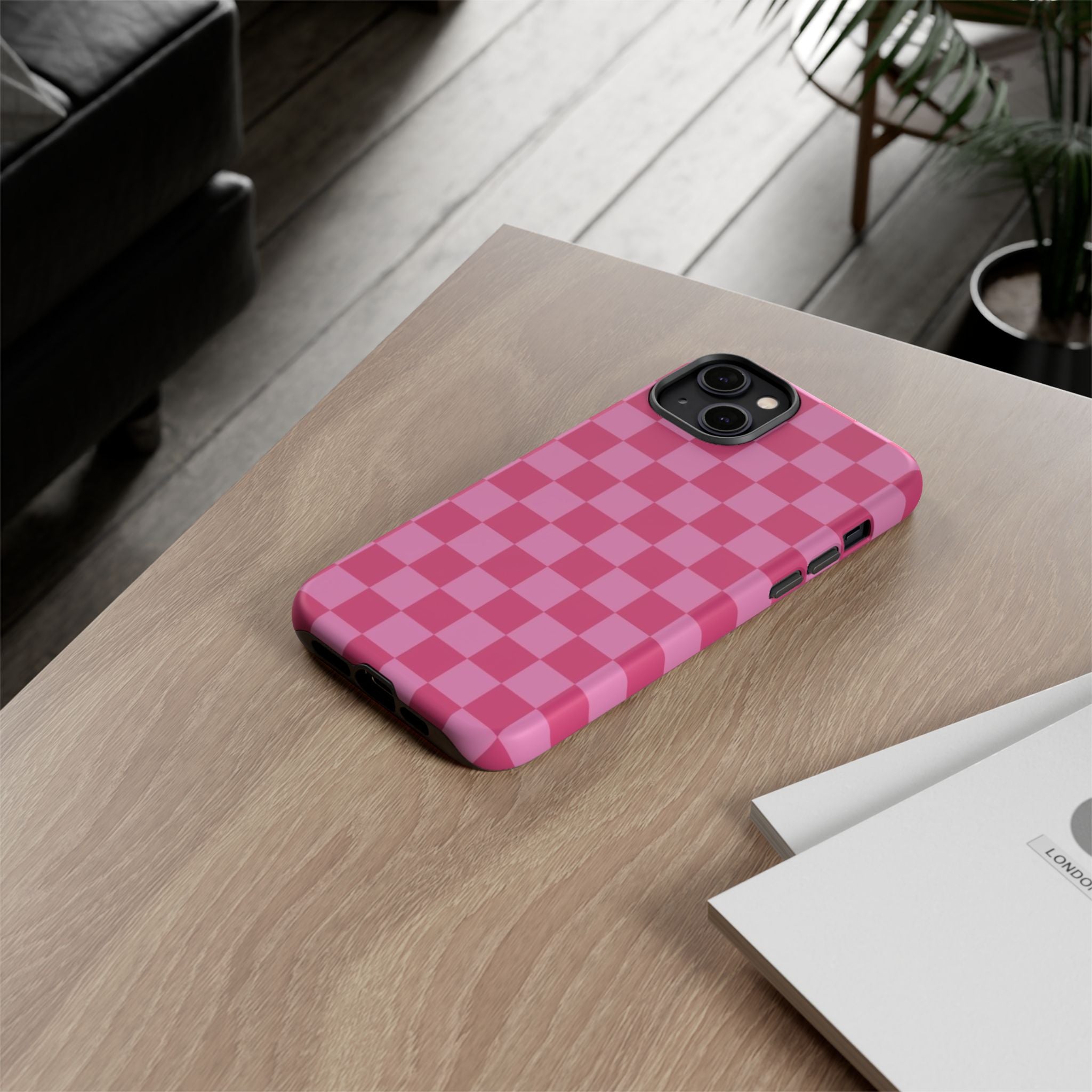 Barbie Pink Checkers - Durable Protective iPhone Cover