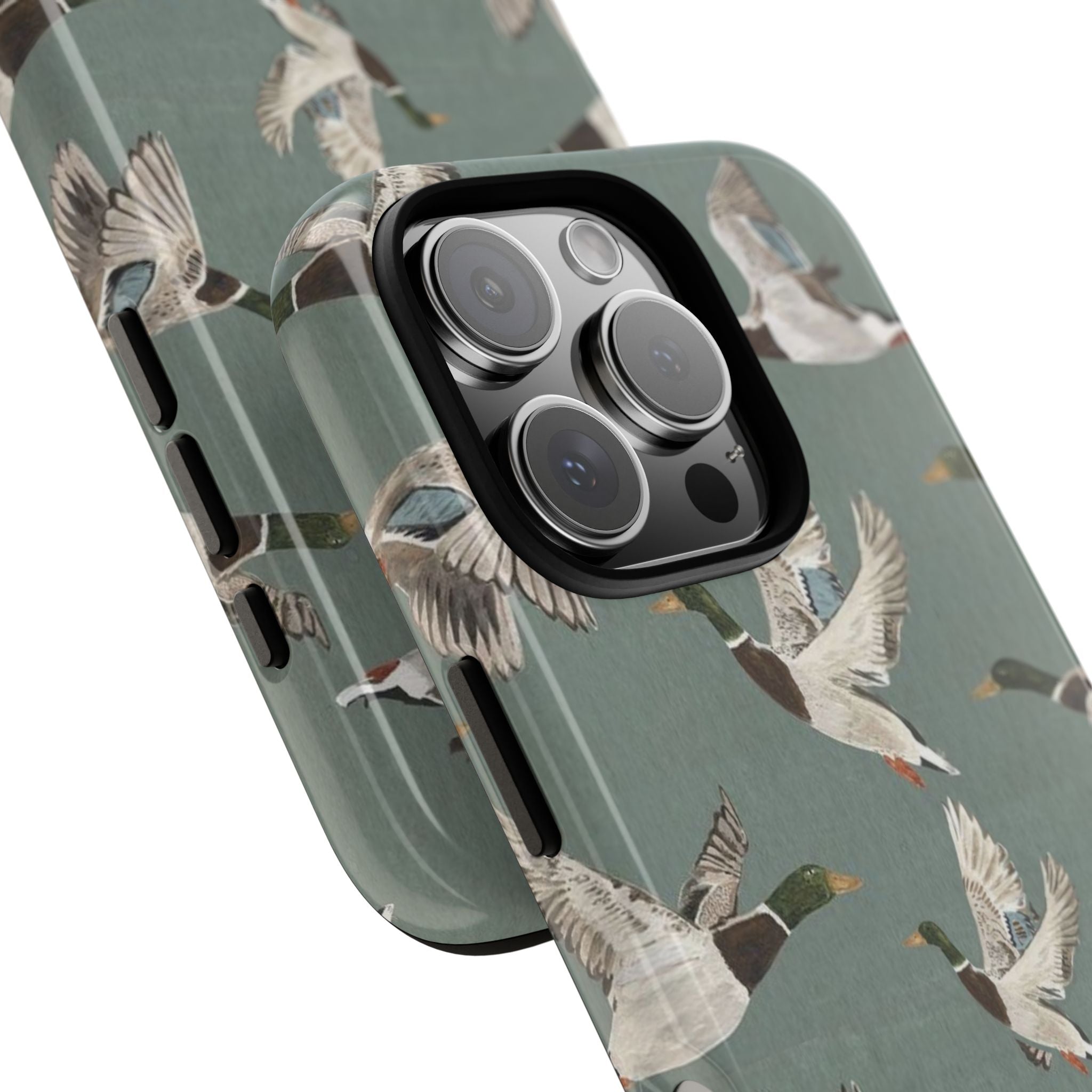 Mallard Ducks Pattern — Protective Bird Print iPhone Cover
