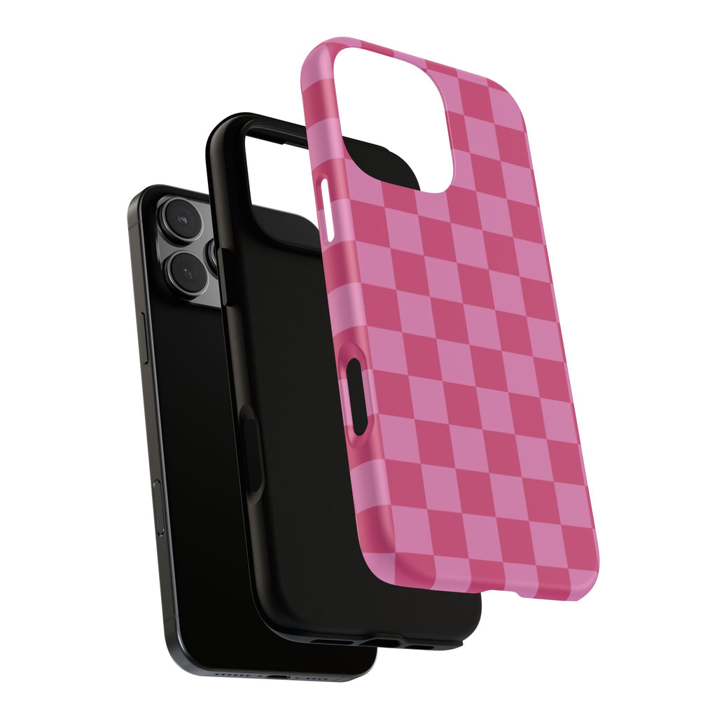 Barbie Pink Checkers - Durable Protective iPhone Cover