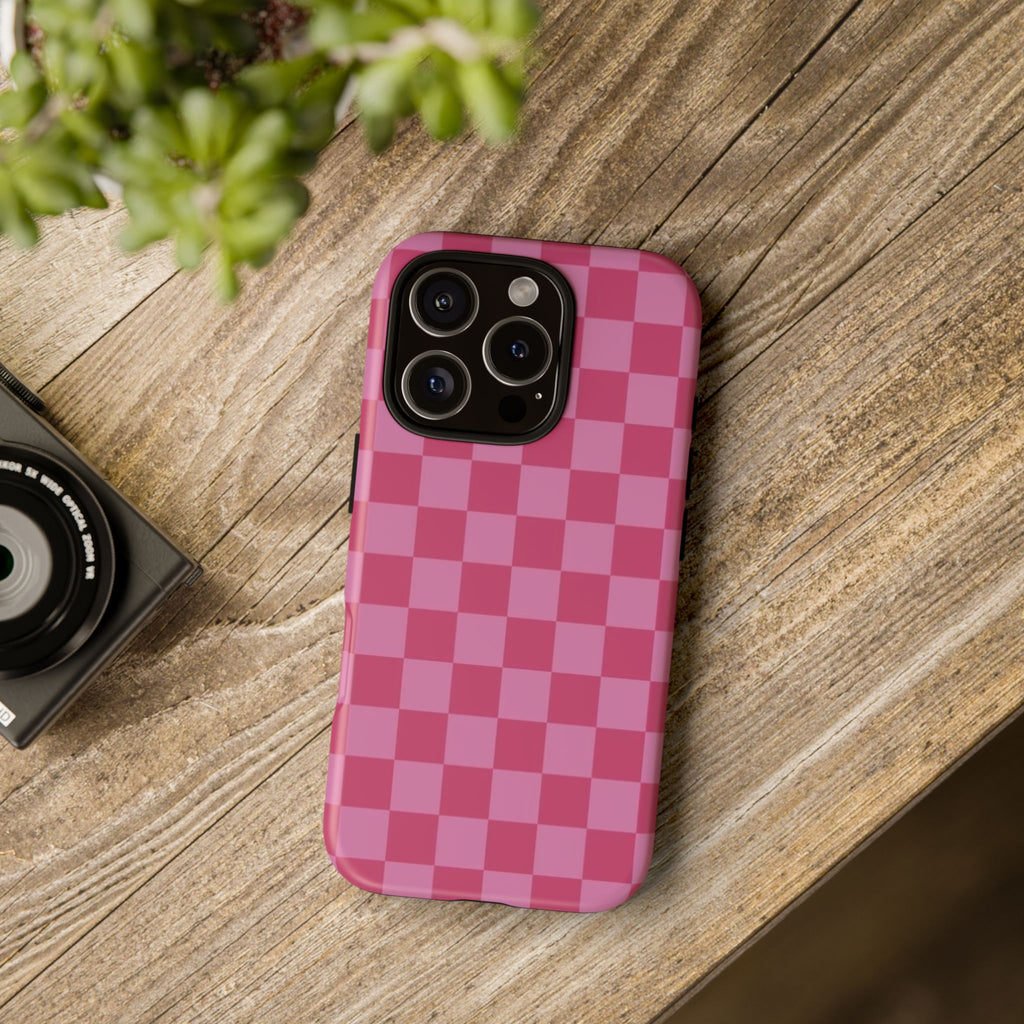 Barbie Pink Checkers - Durable Protective iPhone Cover