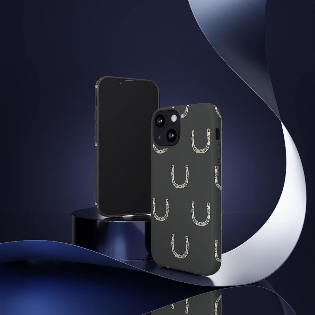 Lucky Horseshoe  — Lucky Rustic Grey iPhone Cover