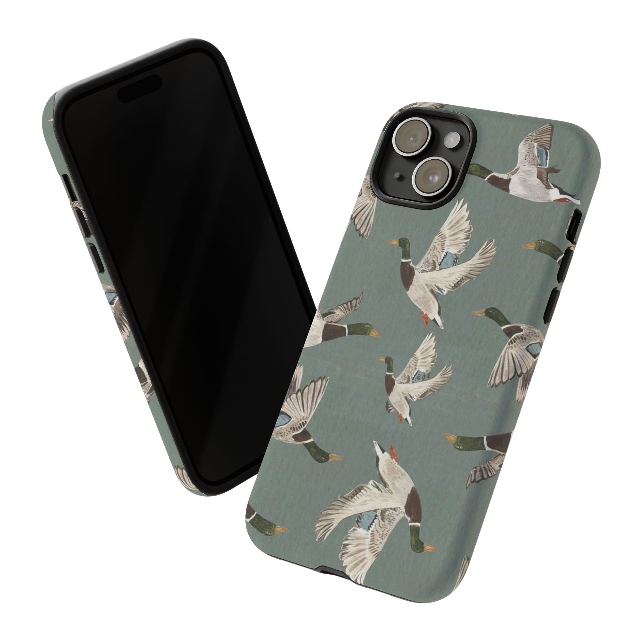 Mallard Ducks Pattern — Protective Bird Print iPhone Cover