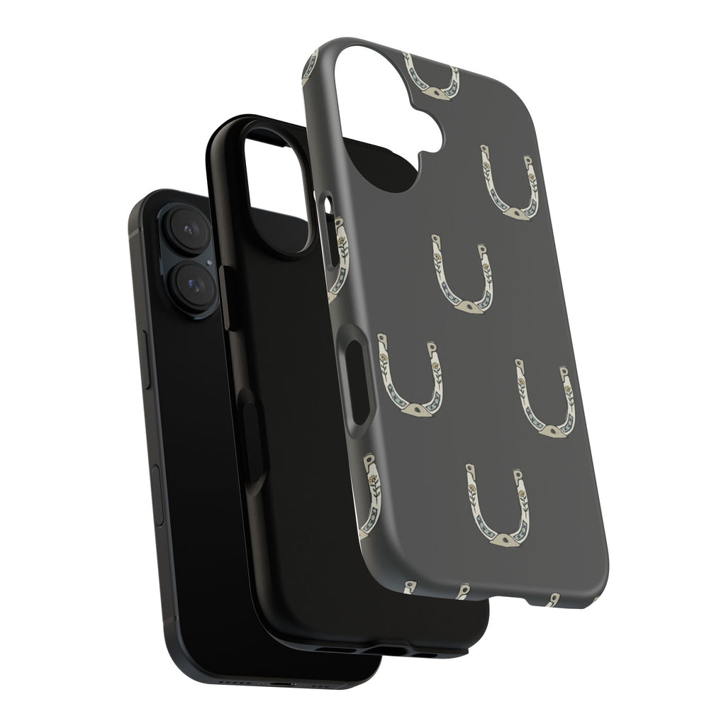 Lucky Horseshoe  — Lucky Rustic Grey iPhone Cover