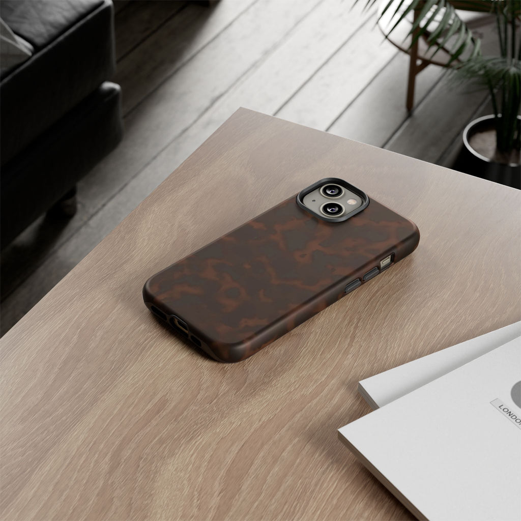 Tortie Brown — Dark Tortoiseshell Protective Cover