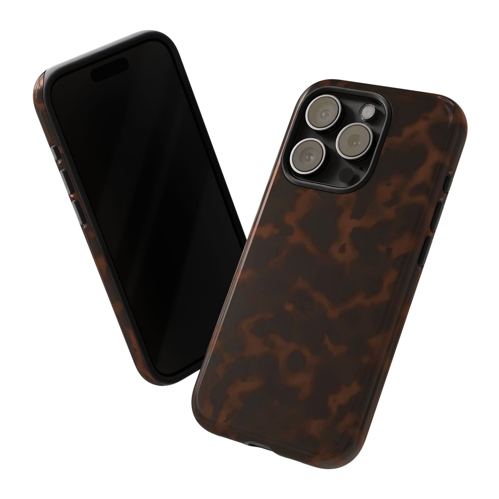 Tortie Brown — Dark Tortoiseshell Protective Cover