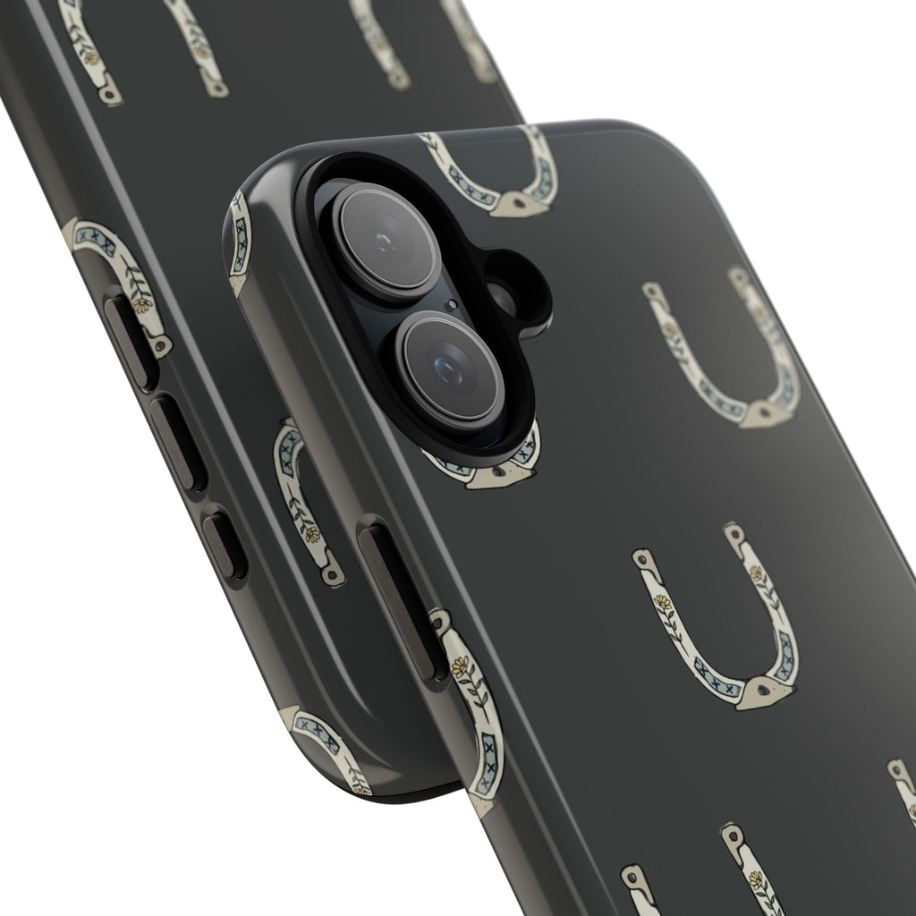 Lucky Horseshoe  — Lucky Rustic Grey iPhone Cover