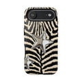 Zebra Print with Metallic Stars – Protective iPhone Cover
