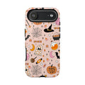 Spooky Halloween — Pink Ghosts, Witches, Candy & "Boo to You" Design